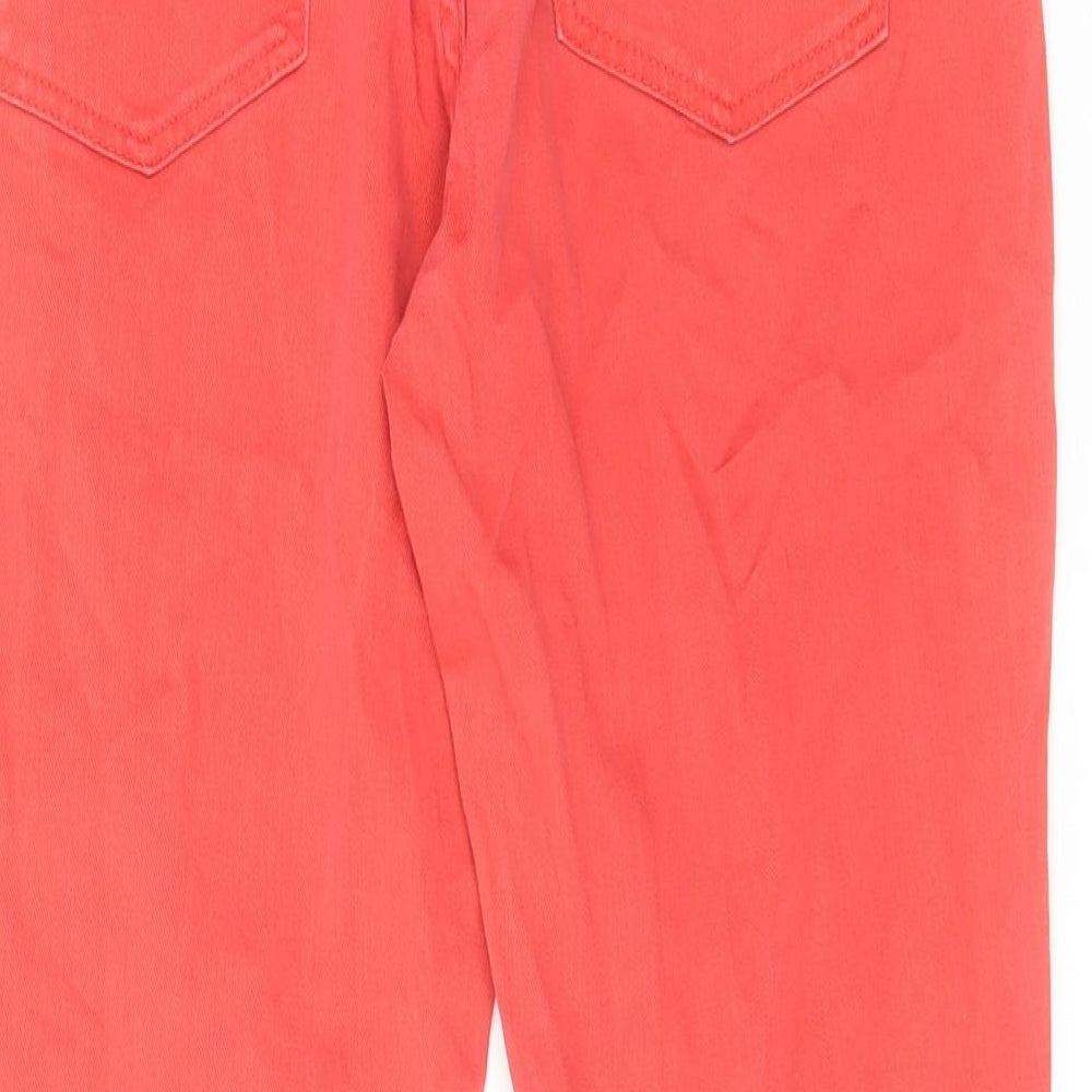 FC Jeans Womens Pink Cotton Straight Jeans Size 32 in L26 in Slim Zip