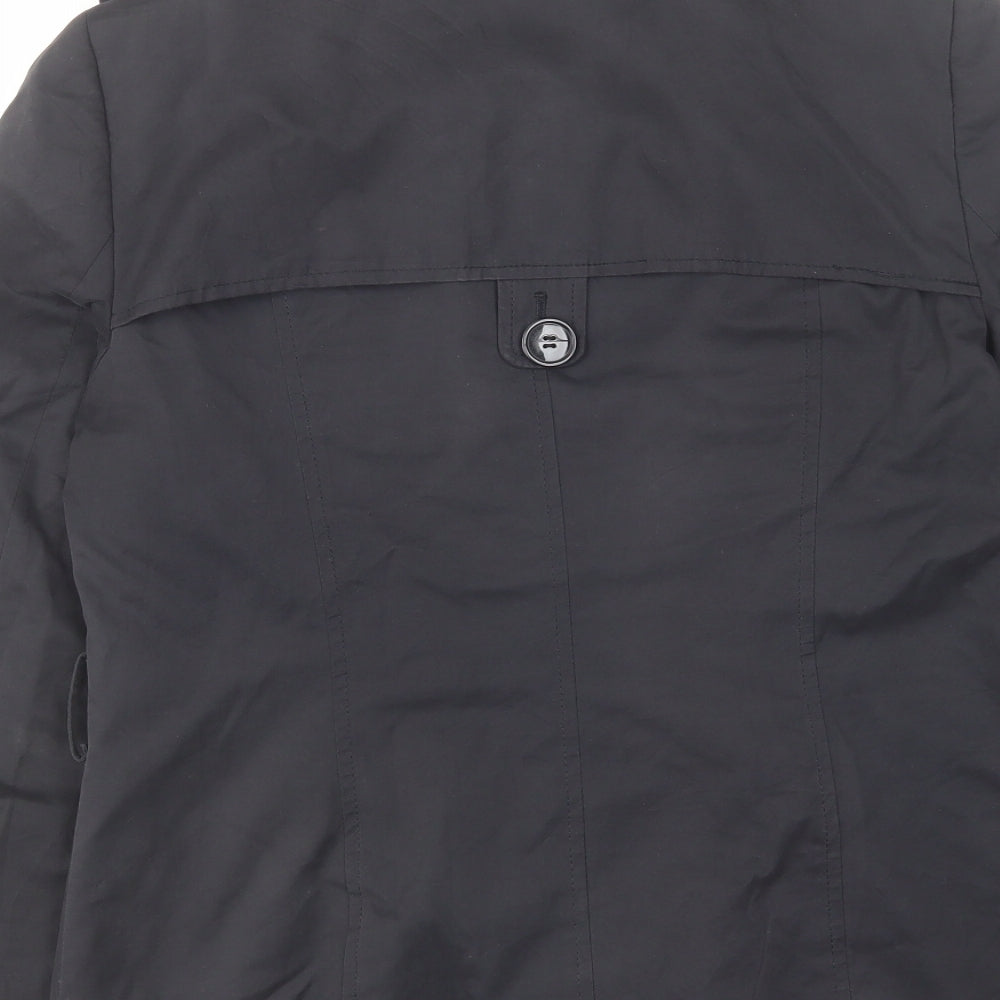 Womens UK Size 12 Debenhams Black Pea Coat