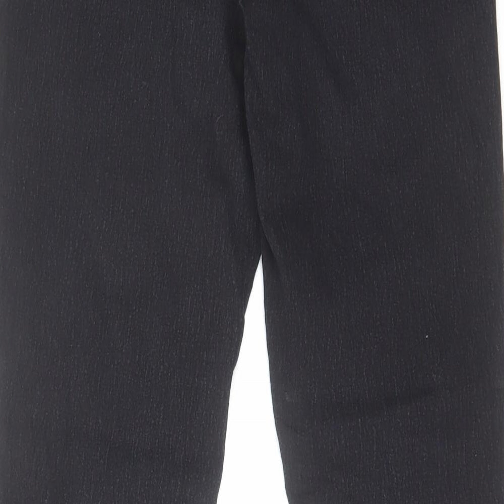 Denim & Co. Womens Black Cotton Skinny Jeans Size 10 L26 in Regular Zip