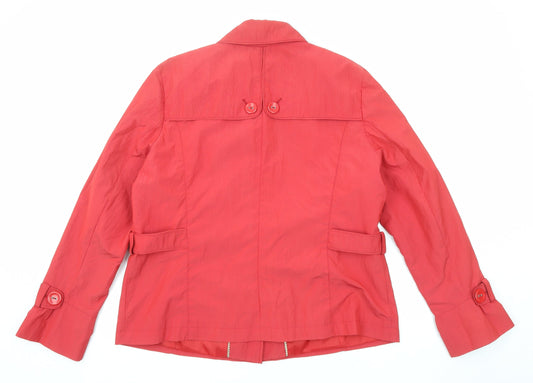 Klass Womens Red Jacket Size 18 Button