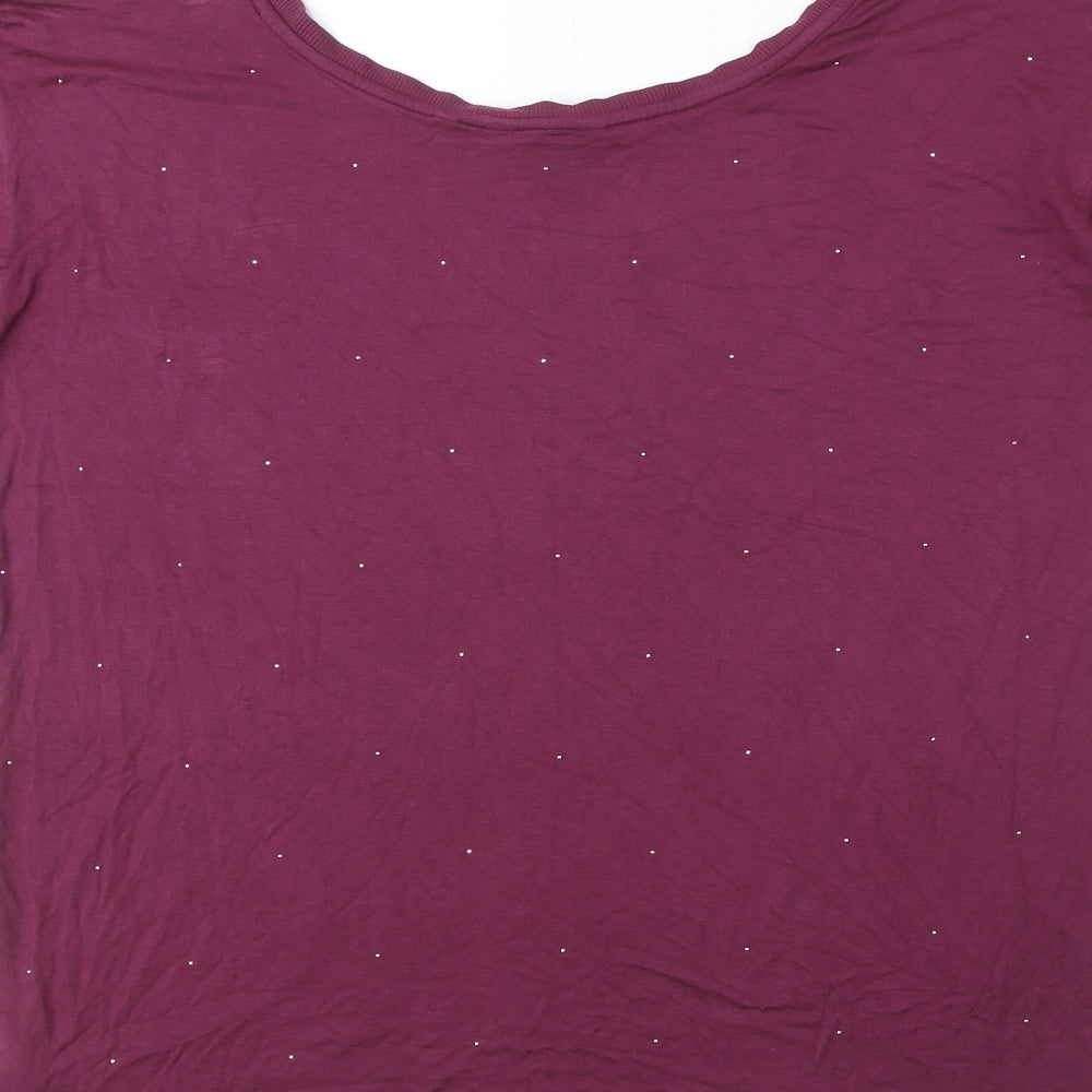 Womens UK Size 8 NEXT Purple Basic T-Shirt
