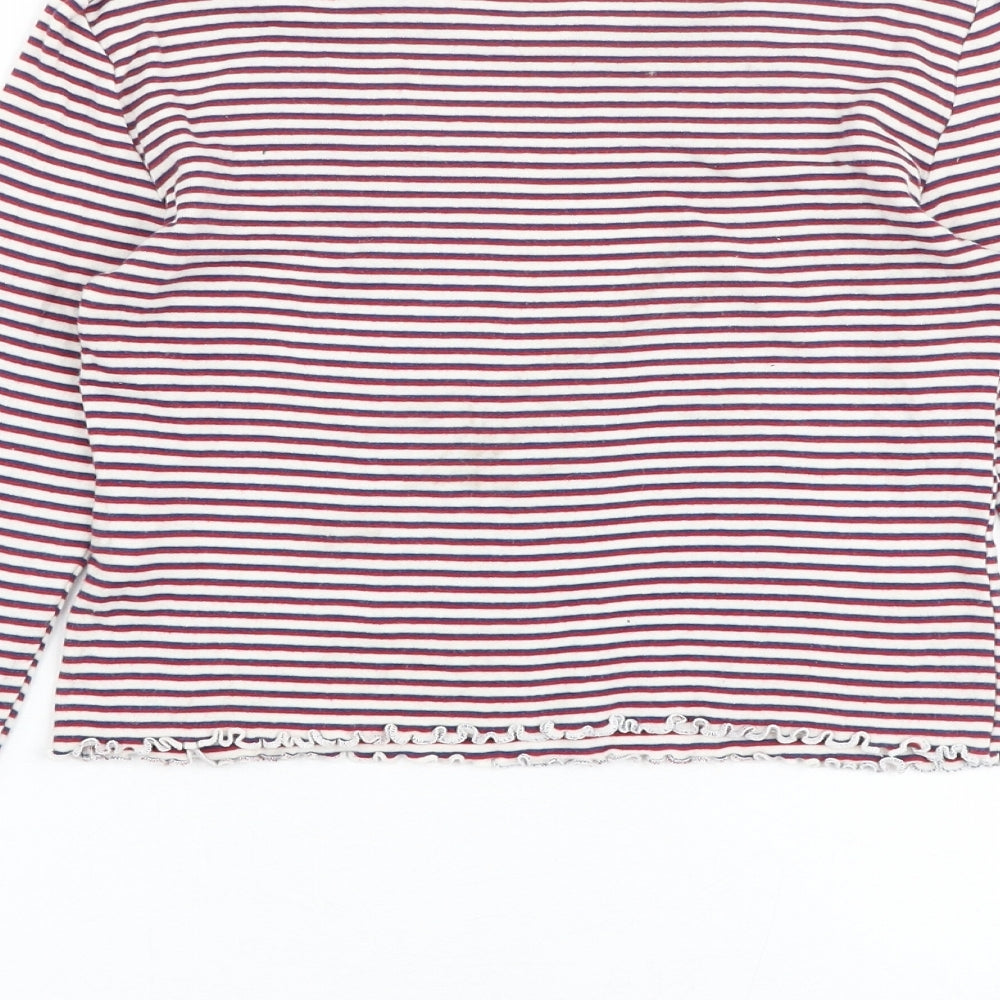 Womens UK Size 4 Topshop Multicoloured Basic T-Shirt