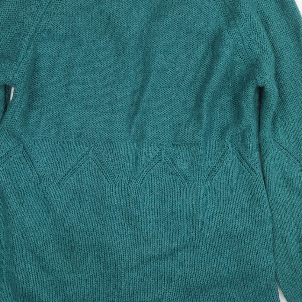Womens UK Size 12 Marks and Spencer Blue Cardigan Jumper