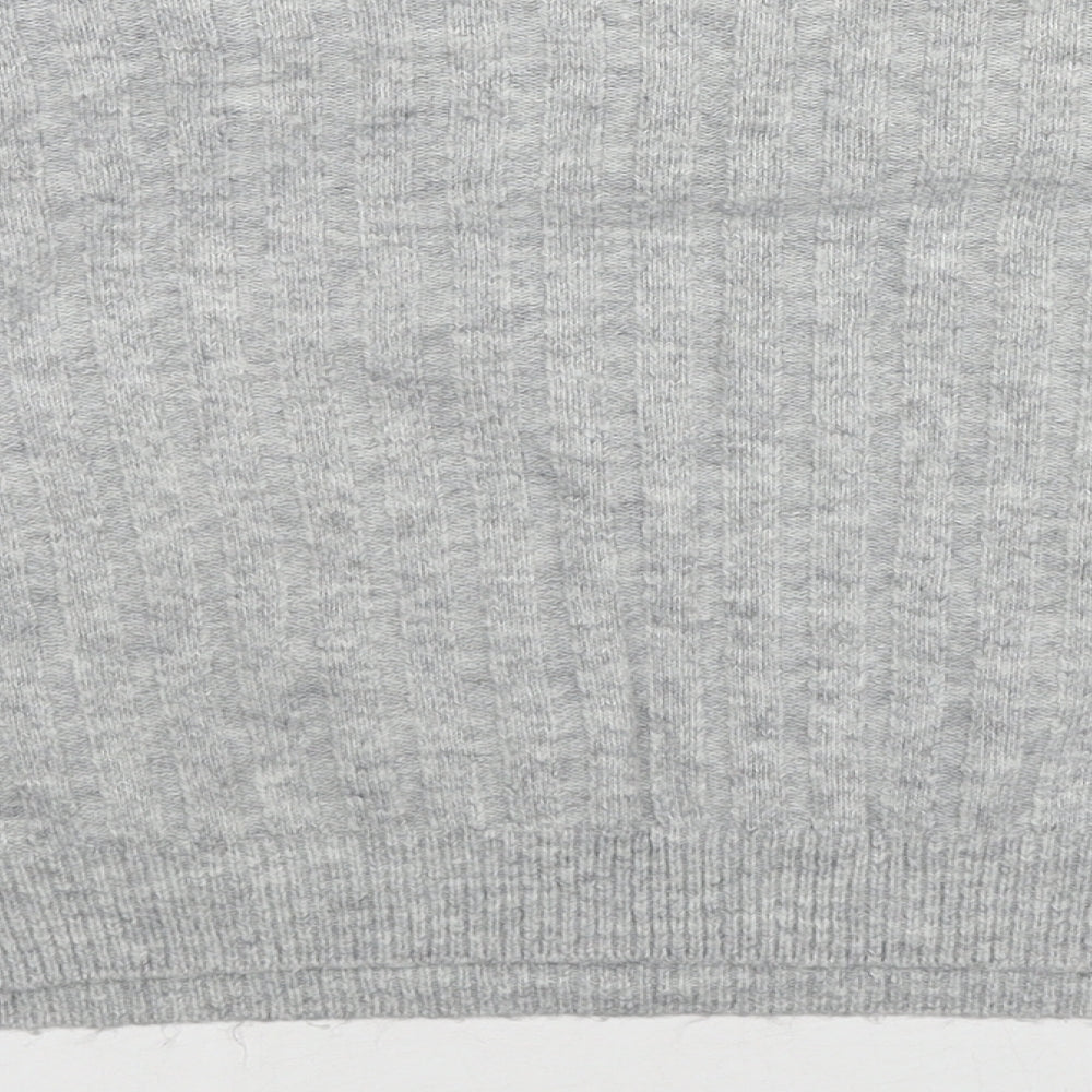 Womens UK Size 12 Topshop Grey Pullover Jumper