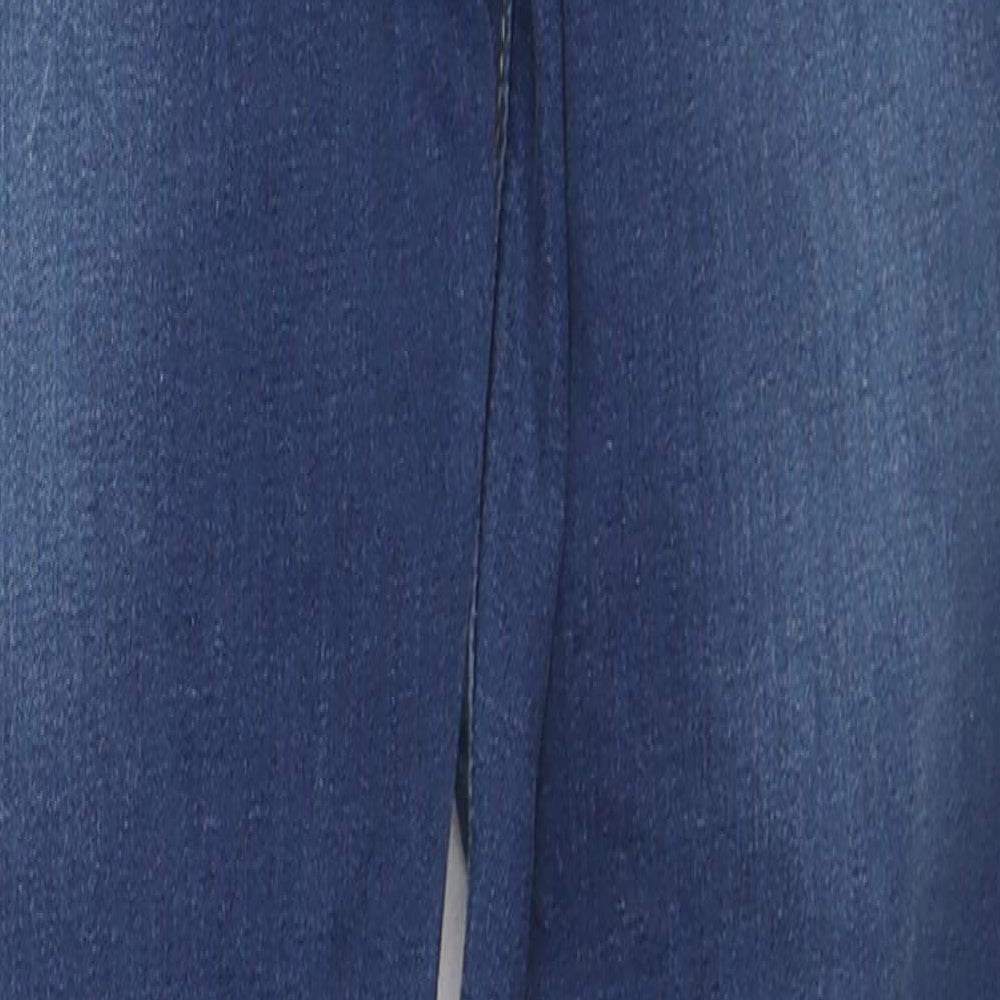 I SAW IT FIRST Womens Blue Cotton Skinny Jeans Size 6 L26 in Regular Zip