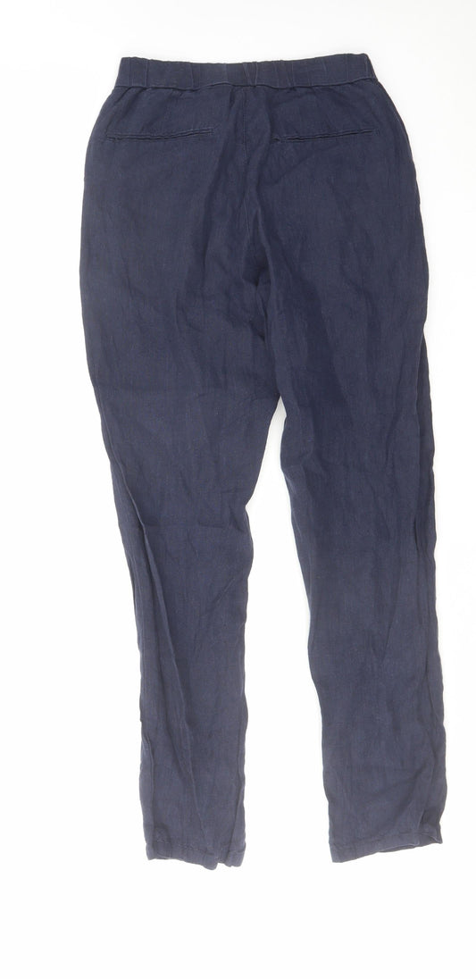 Womens UK Size 30 in H&M Regular Fit Blue Trousers