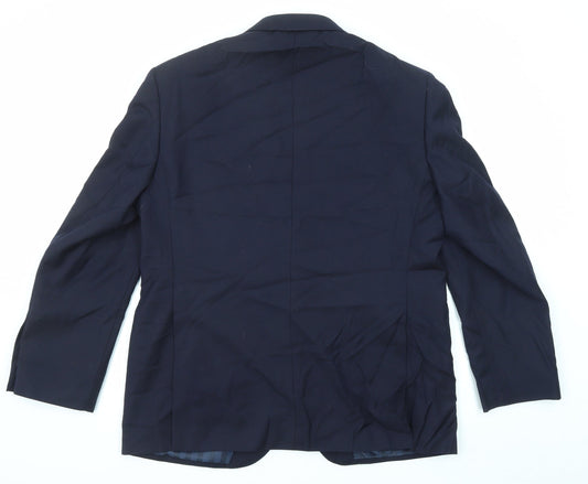 Autograph Mens Blue Wool Jacket Suit Jacket Size 42 Regular - Five-Button Sleeve