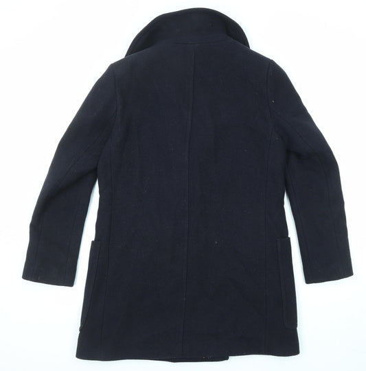 Womens UK Size 12 Marks and Spencer Blue Overcoat