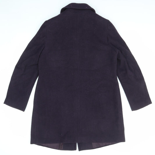 Womens UK Size 14 EWM Purple Overcoat