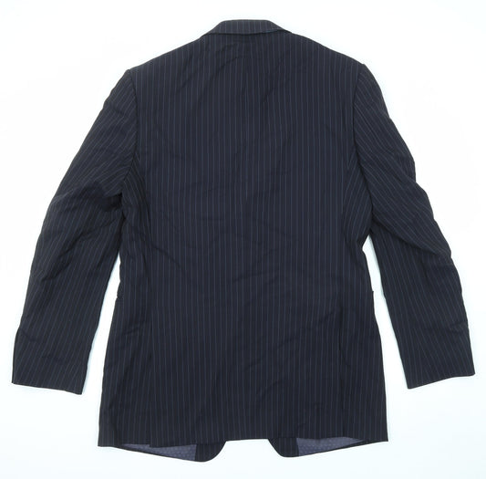 Mens UK Size 42 Marks and Spencer Regular Blue Suit Jacket