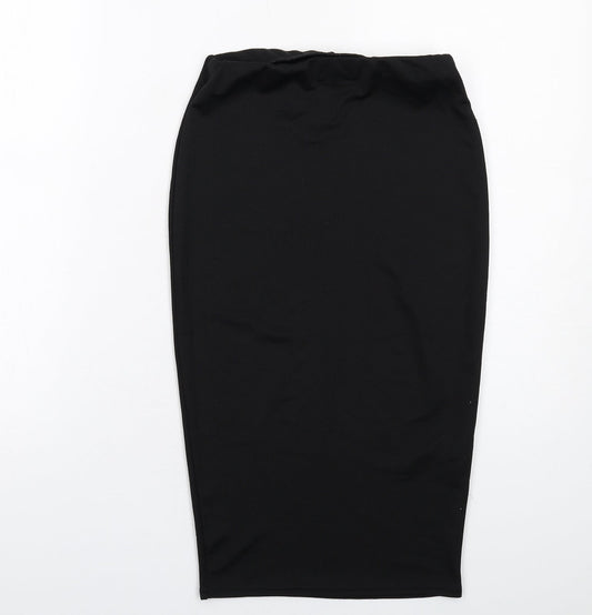 Missguided Womens Black Polyester Bandage Skirt Size 8
