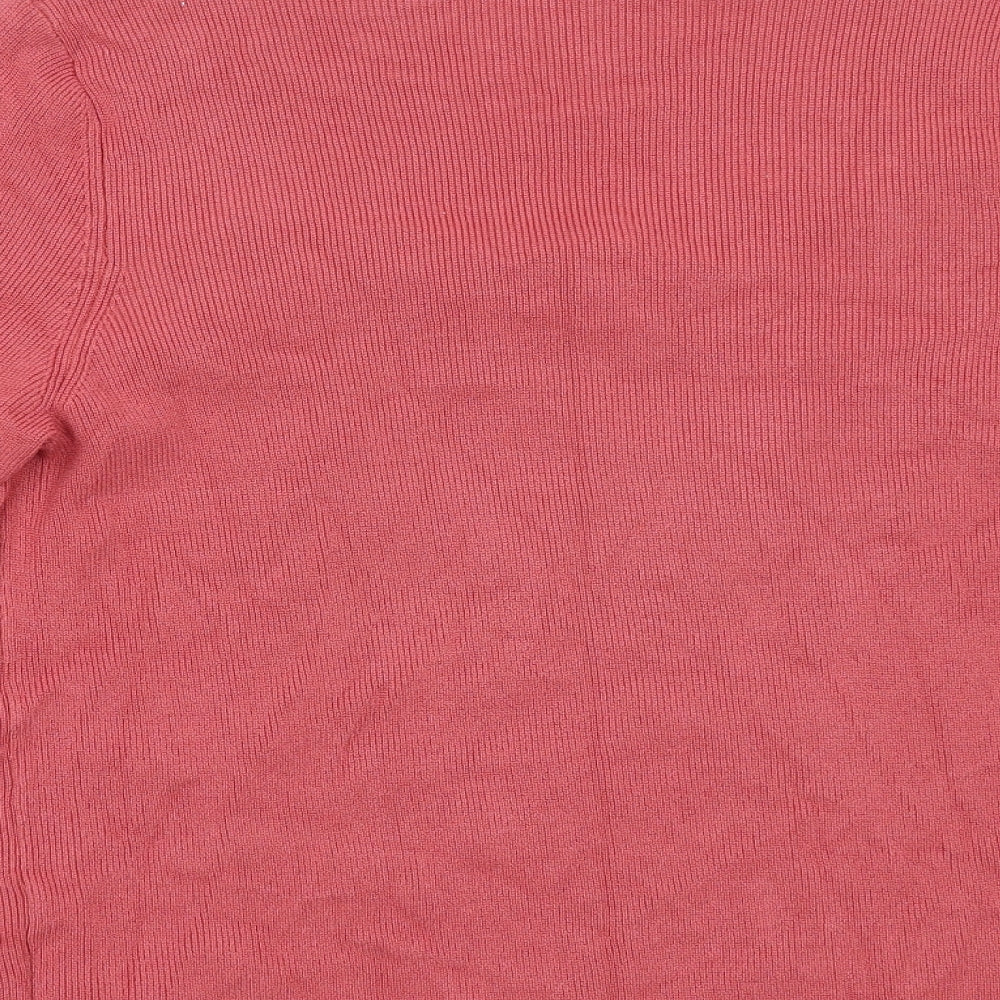 Womens UK Size 12 Marks and Spencer Pink Pullover Jumper