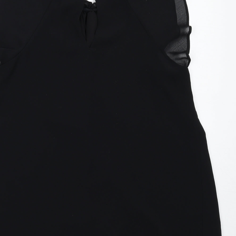 Womens UK Size 12 River Island Black Basic Blouse