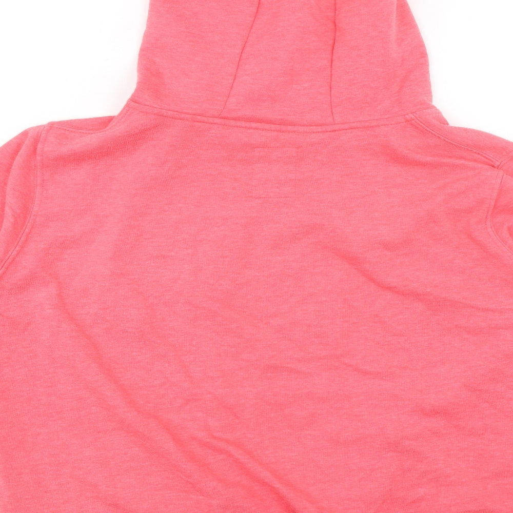 Crosshatch Womens Pink Cotton Pullover Hoodie Size XL