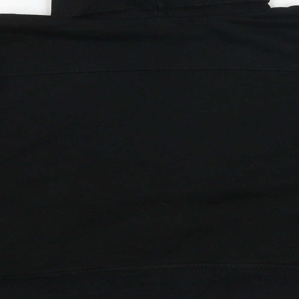 Zara Womens Black Polyester Pullover Sweatshirt Size L