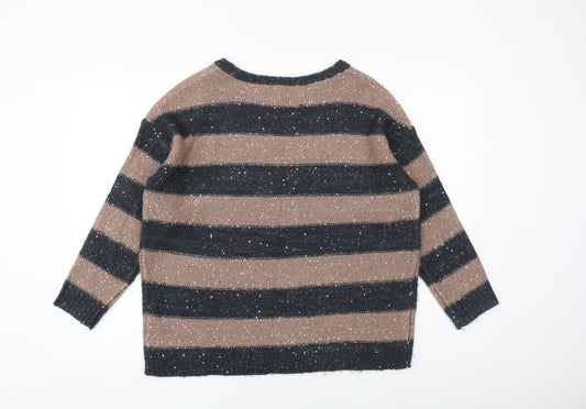 Womens UK Size 14 Marks and Spencer Brown Pullover Jumper