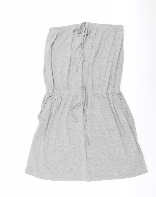 Capsule Womens Grey Viscose A-Line Size 18 Off the Shoulder Pullover
