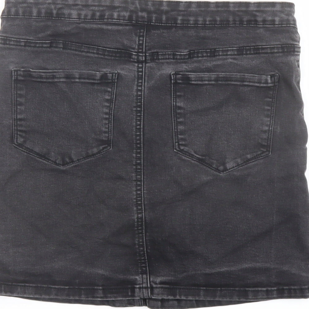 Womens UK Size 14 Denim & Co. A-Line Denim Skirt