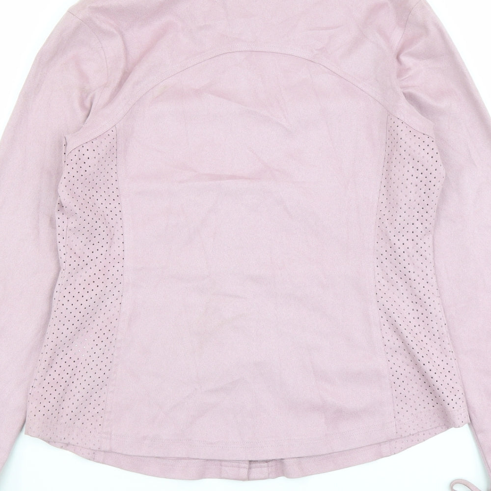 Womens UK Size 14 NEXT Pink Basic Button-Up