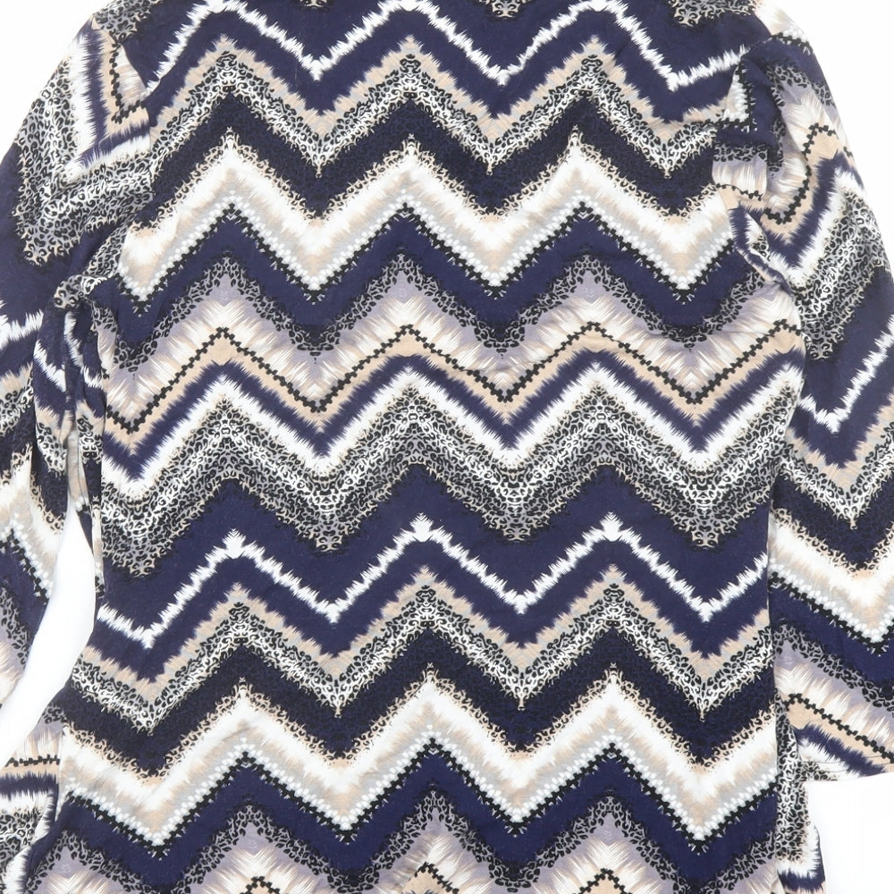 Womens UK Size 14 Just Elegance Multicoloured Basic Blouse