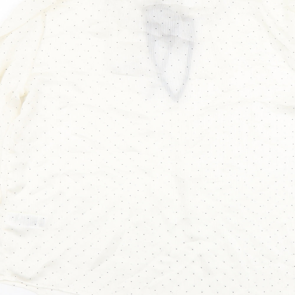 Womens UK Size 8 Marks and Spencer Ivory Basic Blouse