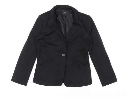 Womens UK Size 10 Oasis Black Jacket