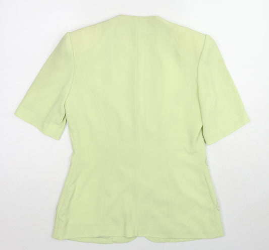 Gina Tricot Womens Green Jacket Blazer Size 10 Button