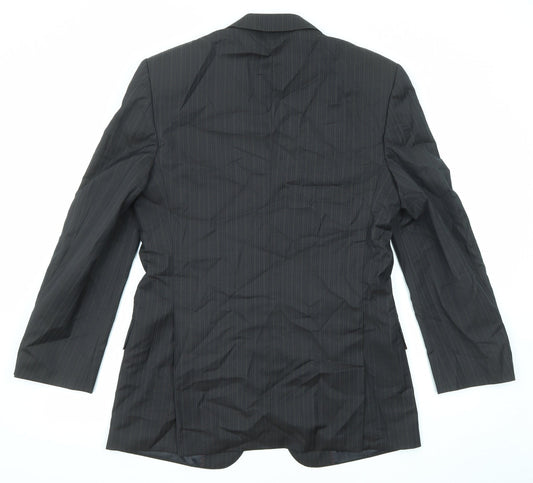 Mens UK Size 38 Simon Carter Regular Black Suit Jacket