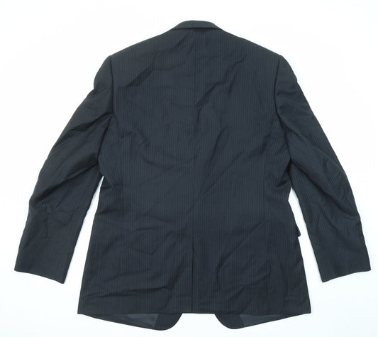 Mens UK Size 46 Burton Regular Black Suit Jacket