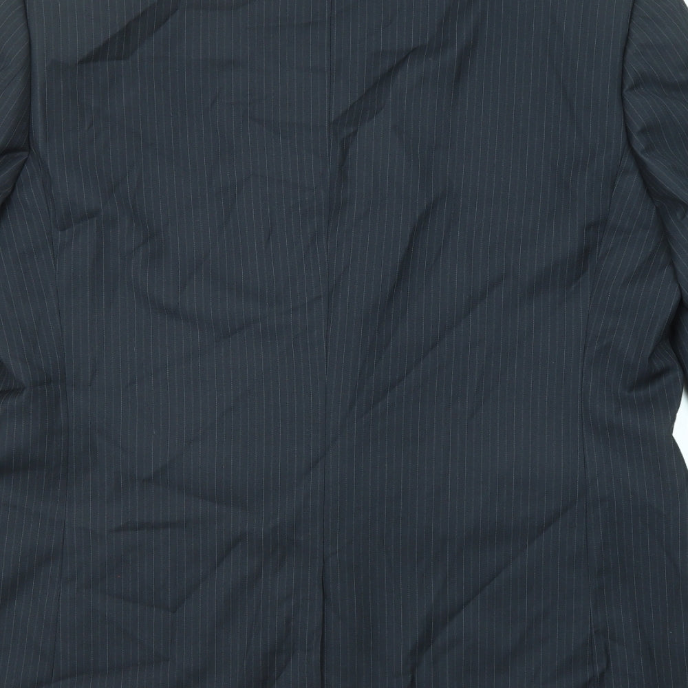 Mens UK Size 46 Burton Regular Black Suit Jacket