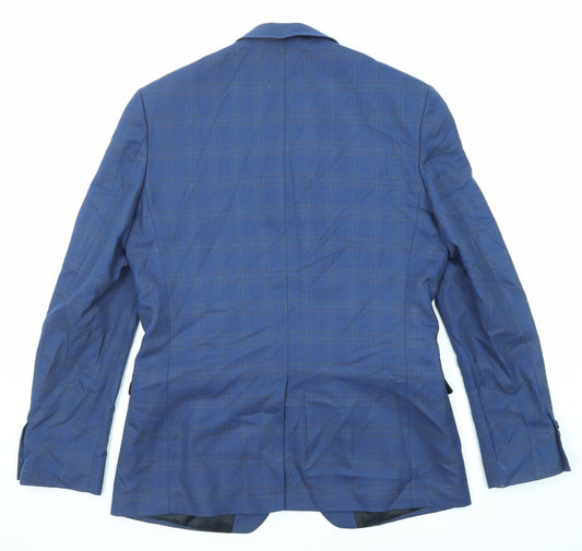 Mens UK Size 40 Limehaus Regular Blue Suit Jacket