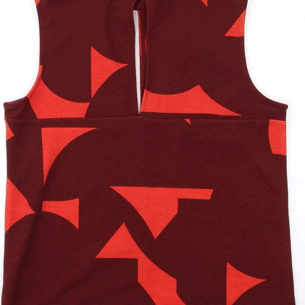 Womens UK Size 10 NEXT Red Basic Tank