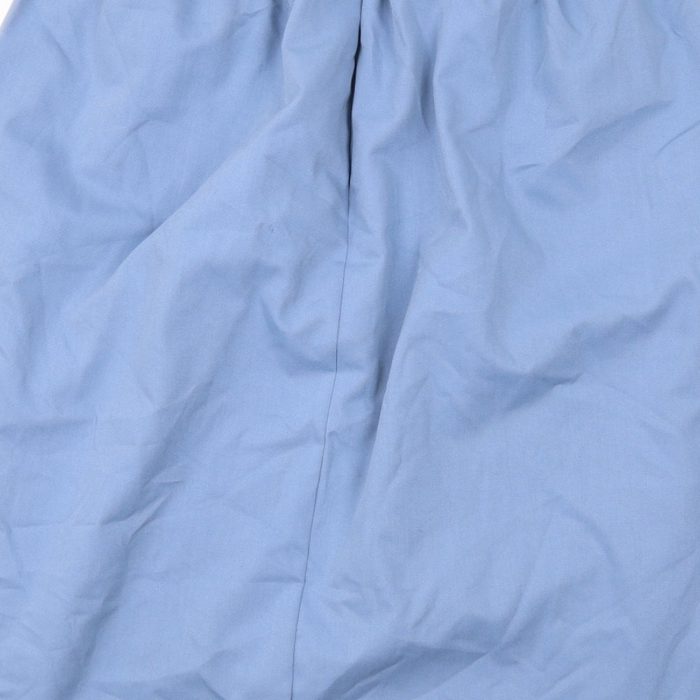 Bonmarché Womens Blue Polyester A-Line Skirt Size 14 Drawstring