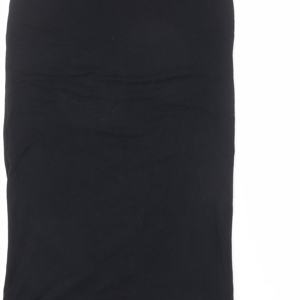 Oasis Womens Black Viscose Straight & Pencil Skirt Size XS