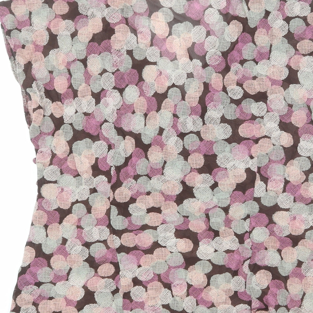 Womens UK Size 12 Marks and Spencer Multicoloured Basic Blouse