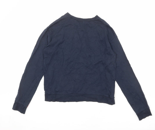 Womens UK Size XS Divided by H&M Blue Pullover Sweatshirt