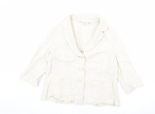 Womens UK Size 14 EWM Beige Jacket