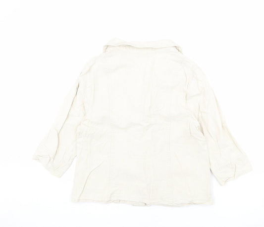 Womens UK Size 14 EWM Beige Jacket