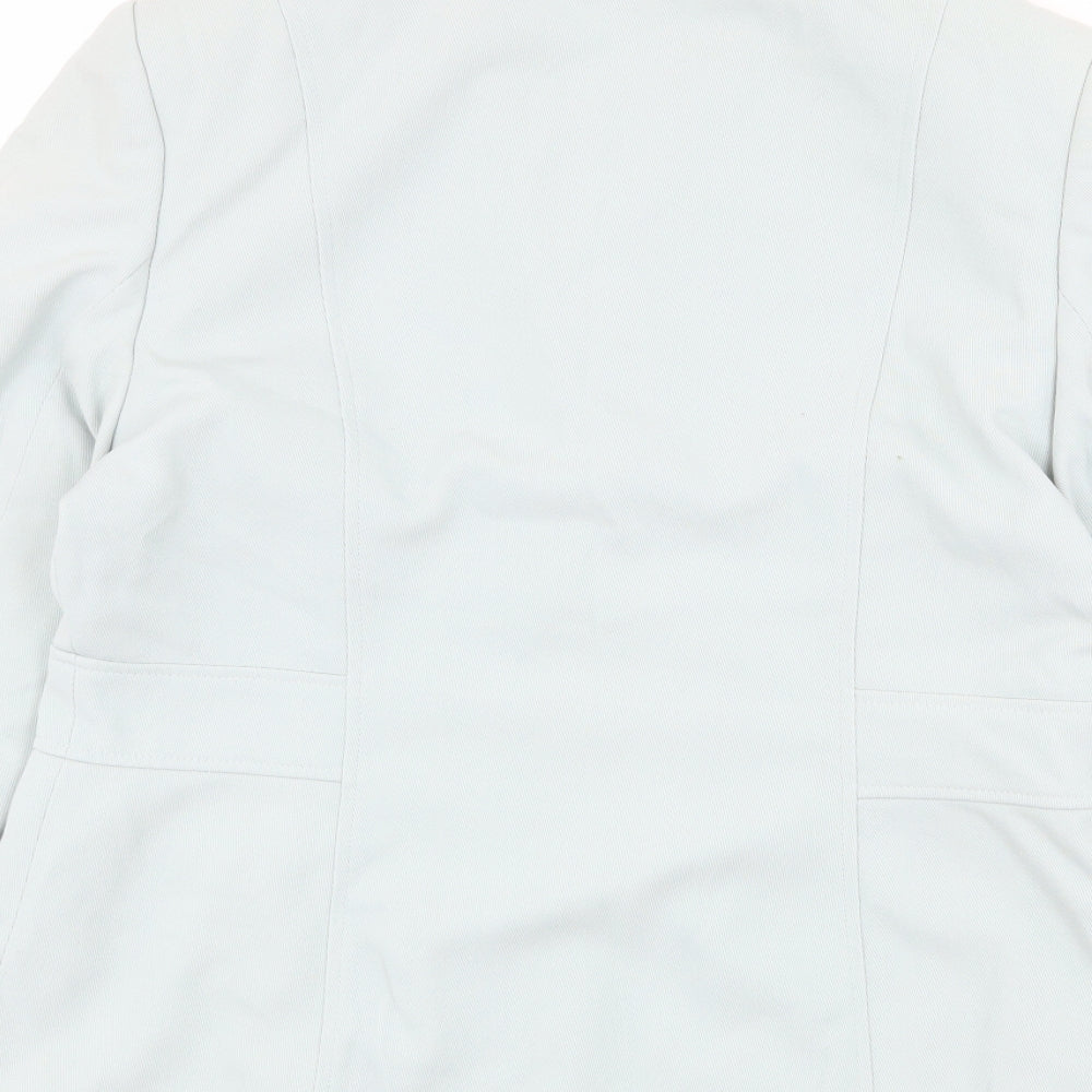 NEXT Womens Blue Polyester Jacket Blazer Size 14