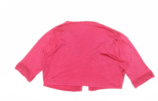 Womens UK Size XL CC Pink Cardigan Jumper