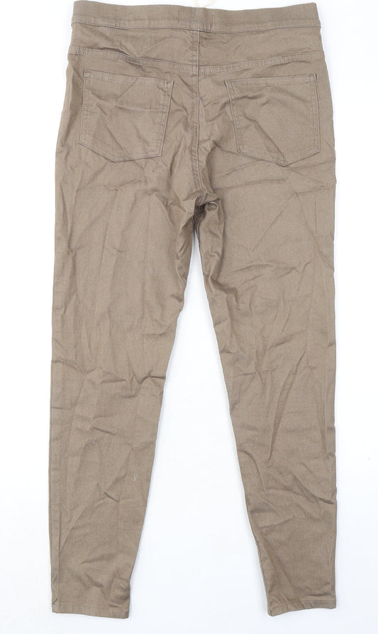 Womens UK Size 30 in Marks and Spencer Regular Fit Beige Trousers