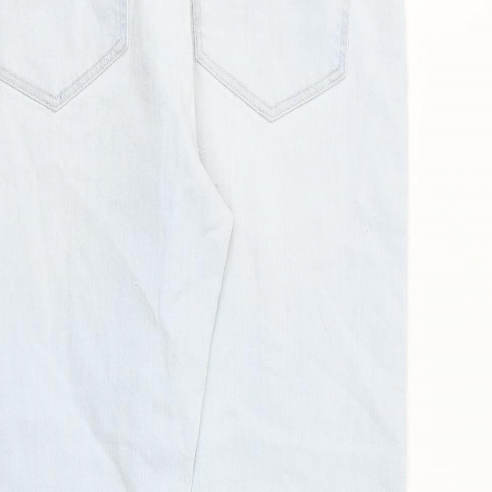 Replay Womens Blue Cotton Mom Jeans Size 31 in L26 in Regular Button