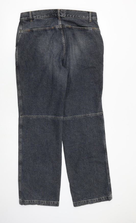 Womens UK Size 12 H&M Regular Fit Straight Blue Jeans
