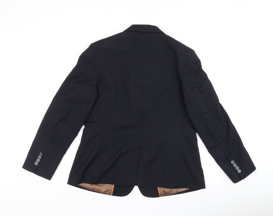 Mens UK Size 44 Brook Taverner Regular Black Suit Jacket