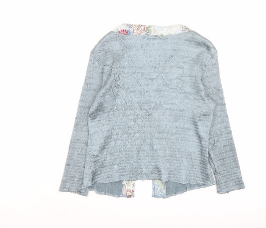 EAST Womens Green Polyester Basic Blouse Size M V-Neck