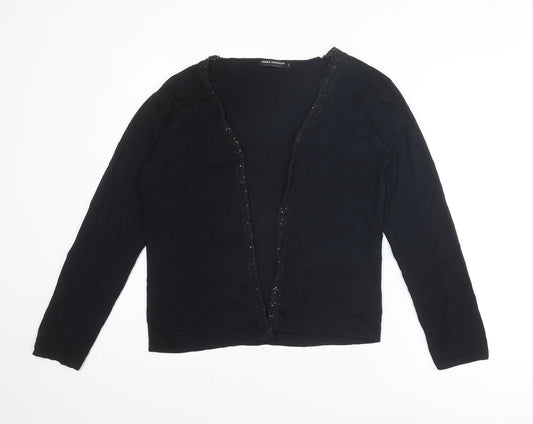 Womens UK Size L Debbie Morgan Black Cardigan Jumper