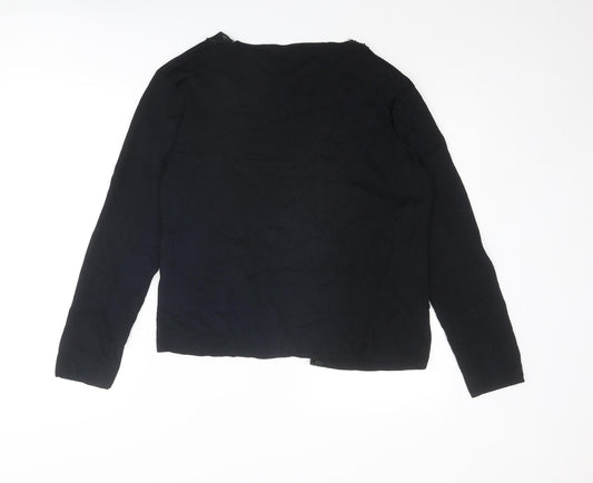 Womens UK Size L Debbie Morgan Black Cardigan Jumper