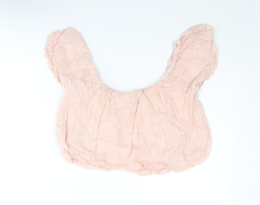 Womens UK Size 6 ASOS Pink Cropped Blouse