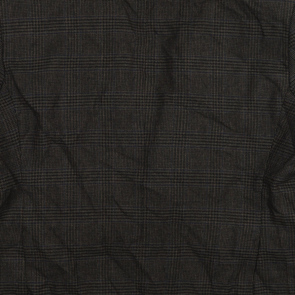 Chatleys Mens Grey Plaid Wool Jacket Suit Jacket Size 44 Regular