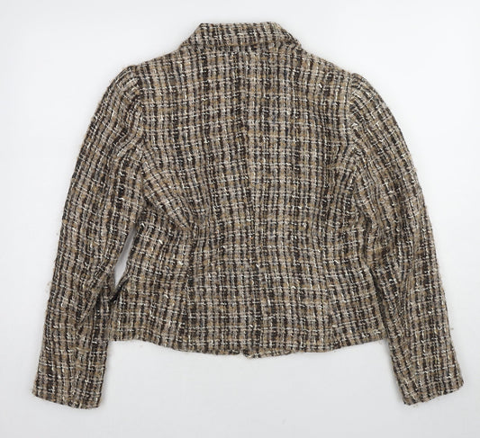 Womens UK Size 12 Zara Beige Jacket